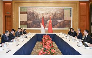 CHINA-SHANGHAI-WANG YI-FUNCIONARIO INDONESIO-REUNION