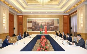 CHINA-SHANGHAI-WANG YI-DOMINICA-MINISTRO DE RELACIONES EXTERIORES-REUNION