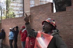 SUDAFRICA-JOHANNESBURGO-PRESIDENTE-ASUNTO DE PHALA PHALA-PROTESTA