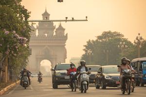 LAOS-VIENTIAN-CONTAMINACION DEL AIRE