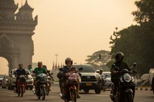 LAOS-VIENTIAN-CONTAMINACION DEL AIRE