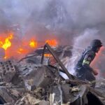 LIBANO-BEIRUT-ATAQUE AEREO-INCENDIO