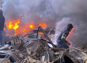 LIBANO-BEIRUT-ATAQUE AEREO-INCENDIO