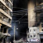 LIBANO-BEIRUT-ATAQUE AEREO-INCENDIO