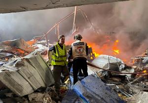 LIBANO-BEIRUT-ATAQUE AEREO-INCENDIO