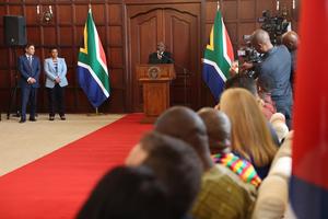 SUDAFRICA-PRETORIA-PRESIDENTE-ACUERDO DE ALTO AL FUEGO SOBRE IRAN