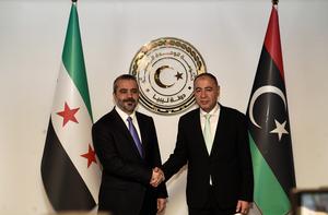 LIBIA-TRIPOLI-MINISTRO DE RELACIONES EXTERIORES EN FUNCIONES DE LIBIA-JEFE DE RELACIONES EXTERIORES DE SIRIA-REUNION