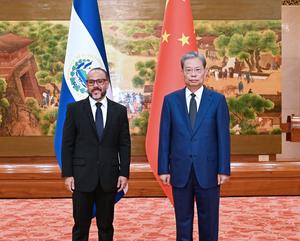 CHINA-BEIJING-ZHAO LEJI-EL SALVADOR-PRESIDENTE DE LA ASAMBLEA LEGISLATIVA-CONVERSACIONES