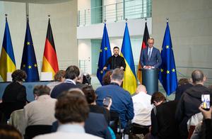 ALEMANIA-BERLIN-CANCILLER-UCRANIA-PRESIDENTE-CONFERENCIA DE PRENSA