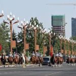 KIRGUISTAN-BISHKEK-CHINA-XI JINPING-CEREMONIA DE BIENVENIDA