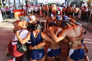 EL SALVADOR-LA LIBERTAD-PRUEBA ACUATICA