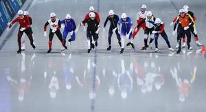 ITALIA-MILAN-JUEGOS OLIMPICOS DE INVIERNO-PATINAJE DE VELOCIDAD-SALIDA MASIVA MASCULINA
