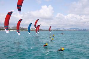 CHINA-HAINAN-SANYA-JUEGOS ASIATICOS DE PLAYA-VELA