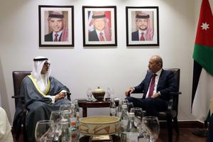 JORDANIA-AMAN-VICE PRIMER MINISTRO-MINISTRO DE RELACIONES EXTERIORES DE KUWAIT-REUNION