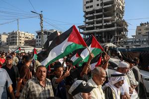 MEDIO ORIENTE-CIUDAD DE GAZA-PROTESTA