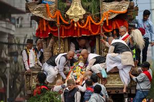 NEPAL-KATMANDU-FESTIVAL DE SETO MACHINDRANATH