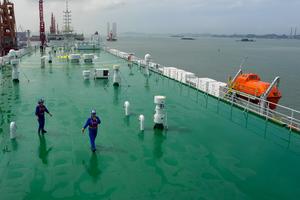 CHINA-GUANGDONG-GUANGZHOU-TRANSPORTADOR DE VEHICULOS-ENTREGA