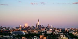 CHINA-BEIJING-CIELO AZUL-PAISAJE