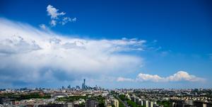 CHINA-BEIJING-CIELO AZUL-PAISAJE
