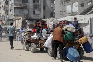MEDIO ORIENTE-CIUDAD DE GAZA-PALESTINOS DESPLAZADOS