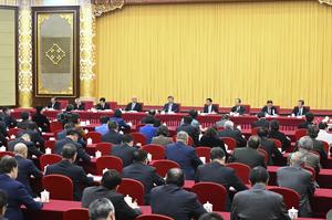 (DOS SESIONES) CHINA-BEIJING-XI JINPING-CCPPCh-REUNION GRUPAL CONJUNTA