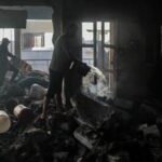 MEDIO ORIENTE-CIUDAD DE GAZA-ATAQUE AEREO-SECUELAS