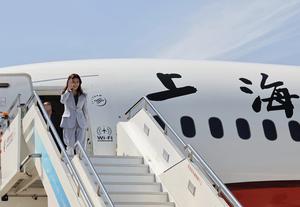 CHINA-SHANGHAI-DELEGACION DEL KMT-LLEGADA