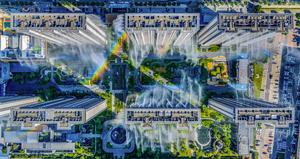 CHINA-SHANXI-YUNCHENG-COMPLEJO RESIDENCIAL-SISTEMA DE NEBULIZACION