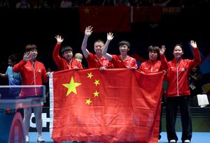 REINO UNIDO-LONDRES-TENIS DE MESA-FINALES DEL CAMPEONATO MUNDIAL POR EQUIPOS DE LA ITTF-FEMENINA