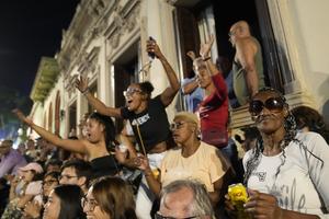 URUGUAY-MONTEVIDEO-CARNAVAL-DESFILE DE LLAMADAS