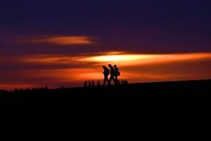 CHINA-GANSU-DUNHUANG-AMANECER