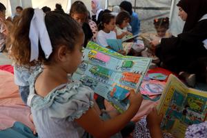 MEDIO ORIENTE-CIUDAD DE GAZA-AUTOBUS DE LOS SUEÑOS-ESPACIO RECREATIVO