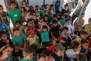 MEDIO ORIENTE-CIUDAD DE GAZA-AUTOBUS DE LOS SUEÑOS-ESPACIO RECREATIVO