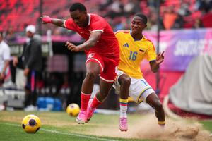 ARGENTINA-ROSARIO-FUTBOL-JUEGOS SURAMERICANOS-COLOMBIA VS PANAMA