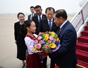 CHINA-BEIJING-MYANMAR-PRESIDENTE-VISITA DE ESTADO-LLEGADA