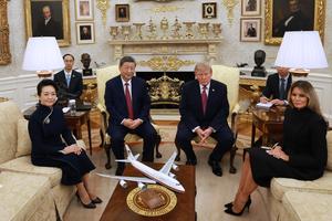 EEUU-CHINA-XI JINPING-VISITA DE ESTADO-TRUMP-CEREMONIA DE BIENVENIDA