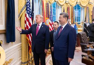 EEUU-CHINA-XI JINPING-VISITA DE ESTADO-TRUMP-INTERCAMBIO EN UN GRUPO PEQUEÑO