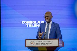 REPUBLICA DEMOCRATICA DEL CONGO-KINSHASA-BROTE DE EBOLA-CONFERENCIA DE PRENSA