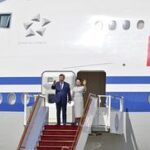 KIRGUISTAN-BISHKEK-CHINA-XI JINPING-CUMBRE DE LA OCS-VISITA DE ESTADO-LLEGADA