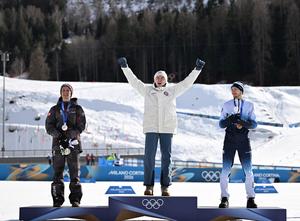 ITALIA-TESERO-JUEGOS OLIMPICOS DE INVIERNO-COMBINADA NORDICA-TRAMPOLIN GIGANTE GUNDERSEN /10 KM INDIVIDUAL