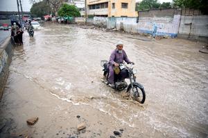 PAKISTAN-KARACHI-LLUVIAS-SECUELAS