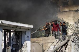 MEDIO ORIENTE-CIUDAD DE GAZA-ATAQUE AEREO ISRAELI