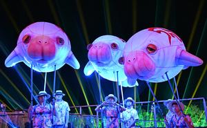 CHINA-HAINAN-SANYA-JUEGOS ASIATICOS DE PLAYA-CEREMONIA DE APERTURA