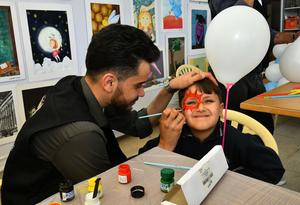 SIRIA-DAMASCO-NIÑOS-FERIA DEL LIBRO