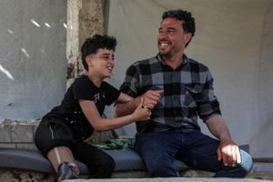 MEDIO ORIENTE-CIUDAD DE GAZA-NIÑOS DESPLAZADOS