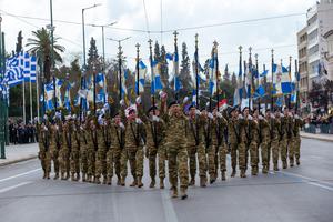 GRECIA-ATENAS-DIA DE LA INDEPENDENCIA-DESFILE MILITAR