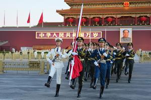 CHINA-BEIJING-DIA NACIONAL-BANDERA-CEREMONIA DE IZADO