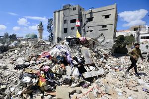 LIBANO-ZRARIYEH-ATAQUE AEREO