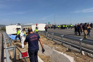 TURQUIA-MANISA-ACCIDENTE DE TRANSITO