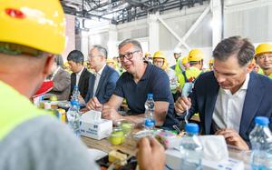 SERBIA-BELGRADO-VUCIC-CHINA-CONSTRUCCION DE LA EXPO 2027-SEDE-INSPECCION
